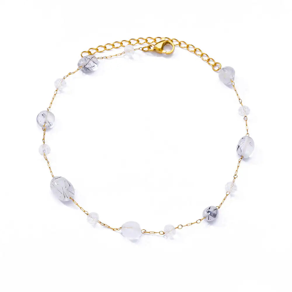 "Golden Bloom" Zircon Flower Bracelet – Luxury Floral Elegance