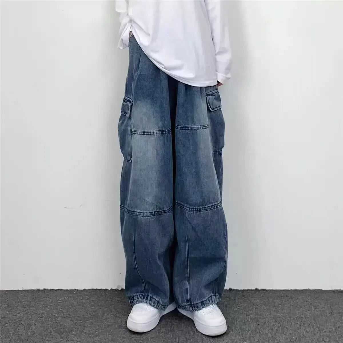 Men's Y2K High-Street Hip-Hop Cargo Jeans