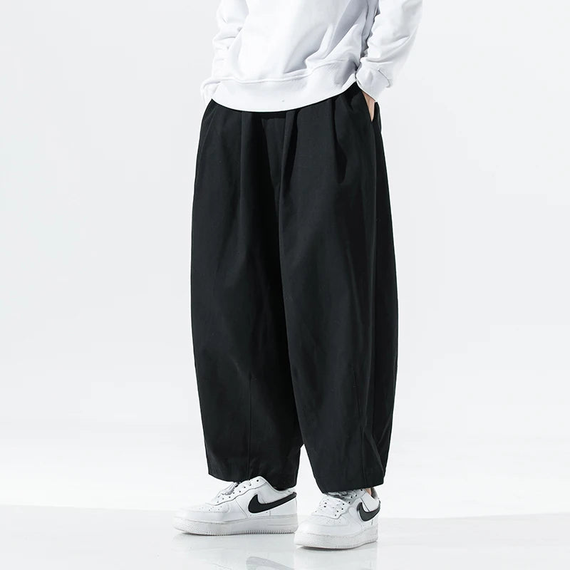 2024 Korean Y2K Retro Urban Oversized Vintage Wide-Leg Cargo Joggers