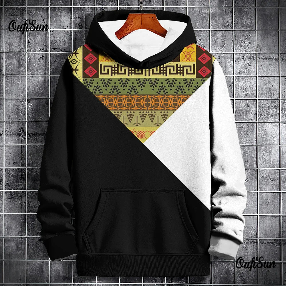 Men’s Vintage Cartoon Graphic Hoodie – Streetwear Pullover Sweatshirt