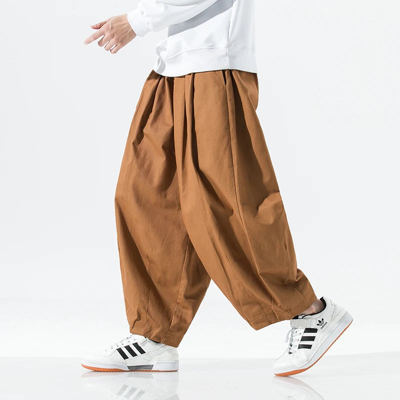 2024 Korean Y2K Retro Urban Oversized Vintage Wide-Leg Cargo Joggers