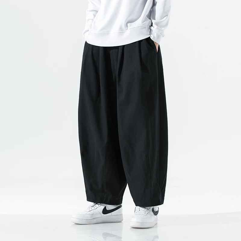 2024 Korean Y2K Retro Urban Oversized Vintage Wide-Leg Cargo Joggers