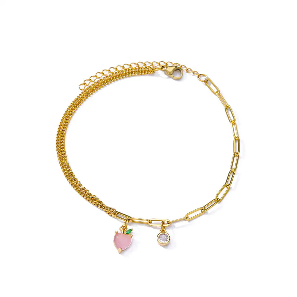 "Golden Bloom" Zircon Flower Bracelet – Luxury Floral Elegance