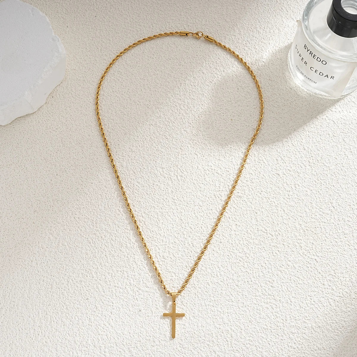 Minimalist Stainless Steel Cross Pendant