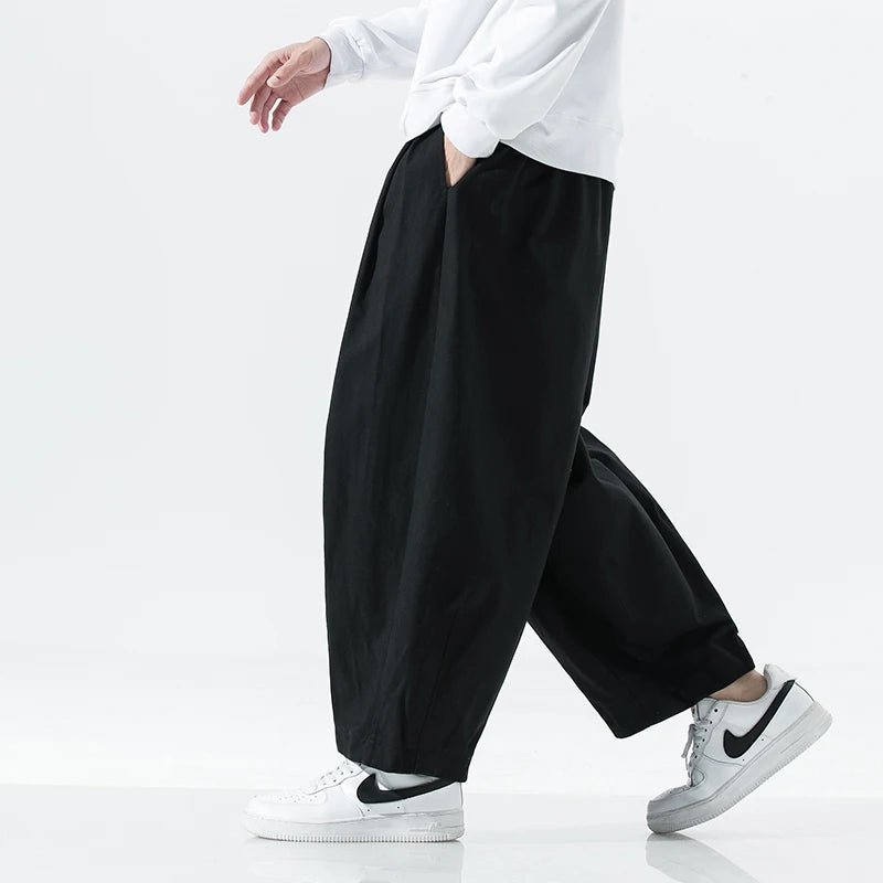 2024 Korean Y2K Retro Urban Oversized Vintage Wide-Leg Cargo Joggers