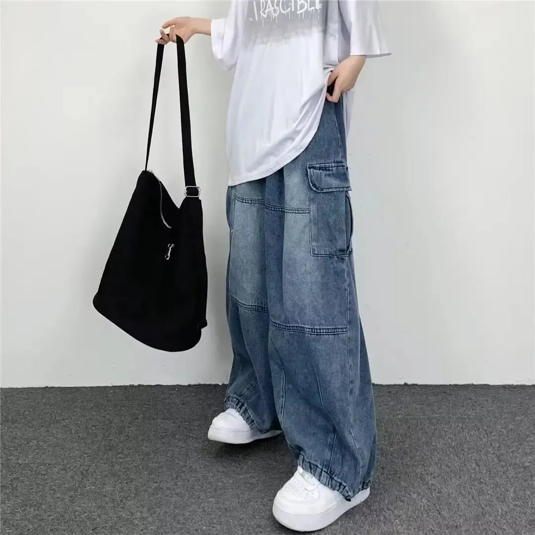 Men's Y2K High-Street Hip-Hop Cargo Jeans